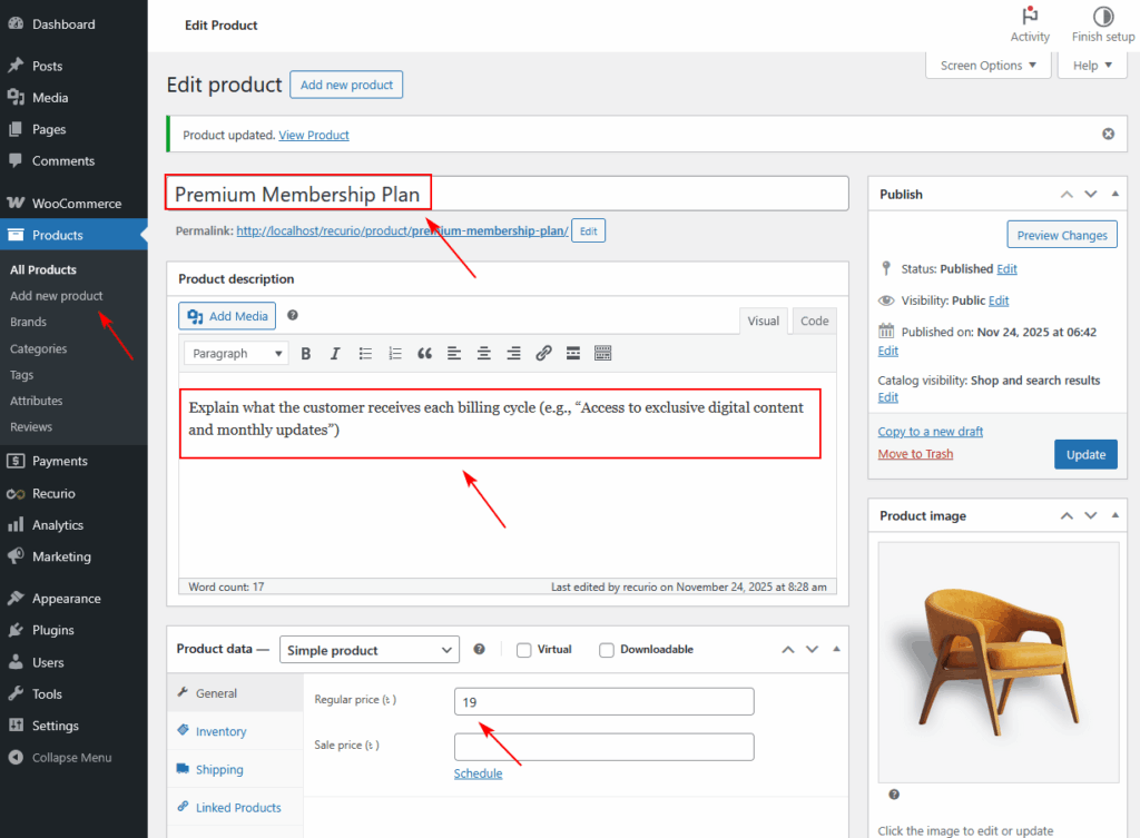 How to Create Your First Subscription Product