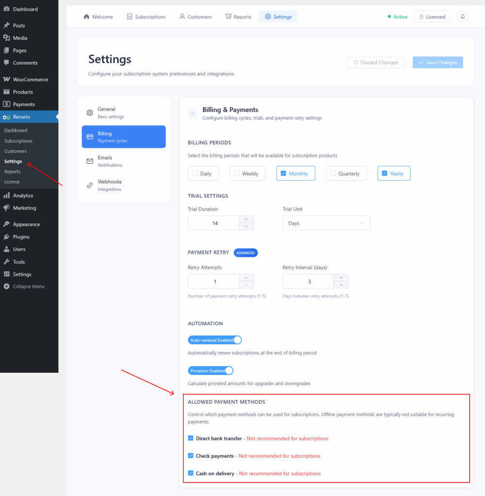 Configuring Payment Gateways